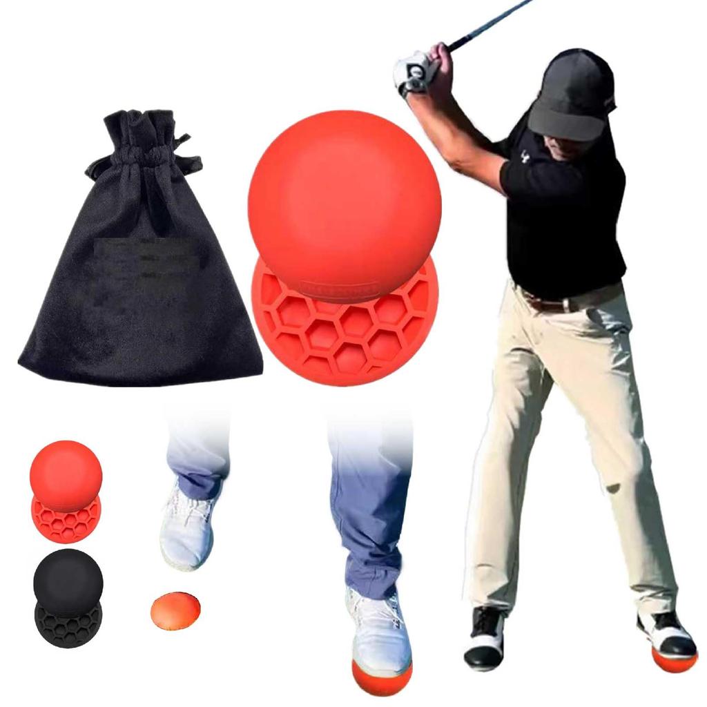 Golf Swing Step Pads (Set of 2) - Golf Practice Aid, Balance Pad, Weight Transfer, Swing Stabilization, Lower Body Strengthening, Golf Form