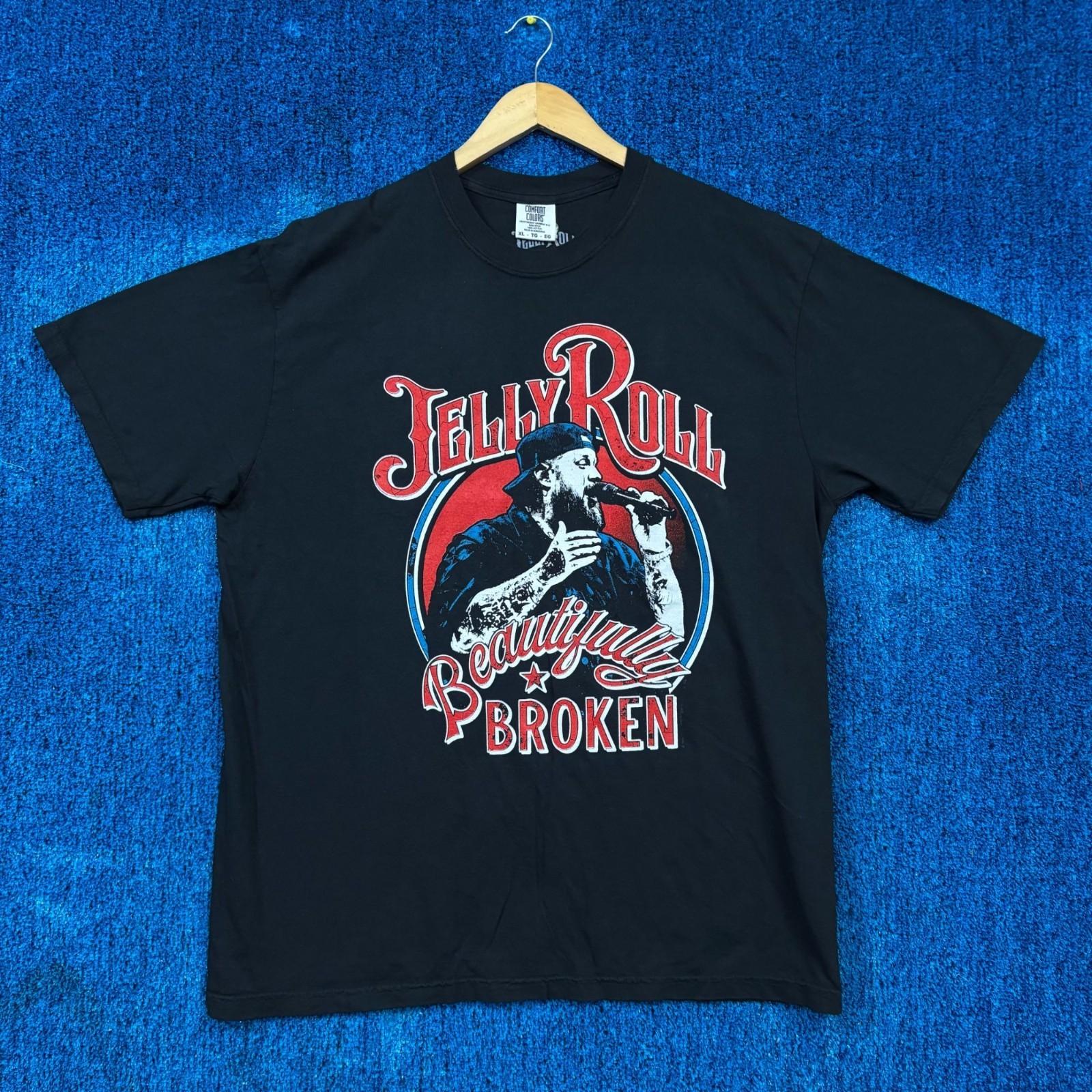 Jelly Roll Beautifully Broken 2025 Tour Dates Country Tee XL Unisex T-Shirt S