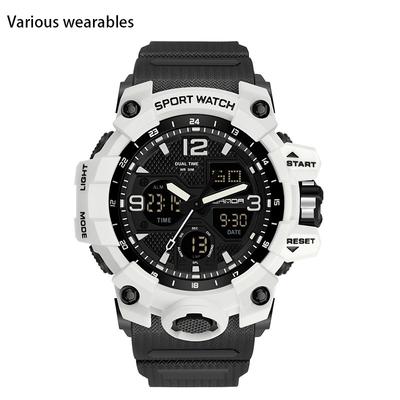 Fashion Trend Outdoor Sports Shock-proof Watch for Boys and Girls Multi-functional Waterproof Luminous Electronic Watch