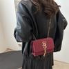 Simple Casual Small Square Bag 2025 Winter Retro Niche Fashion Messenger Bag Women's New Personality Trend Shoulder Bag