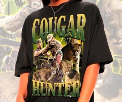 Unisex Cougar Hunter Shirt - Meme Tee,Funny Friend Tshirt,Sarcastic Gifts,Adult Humor Shirt