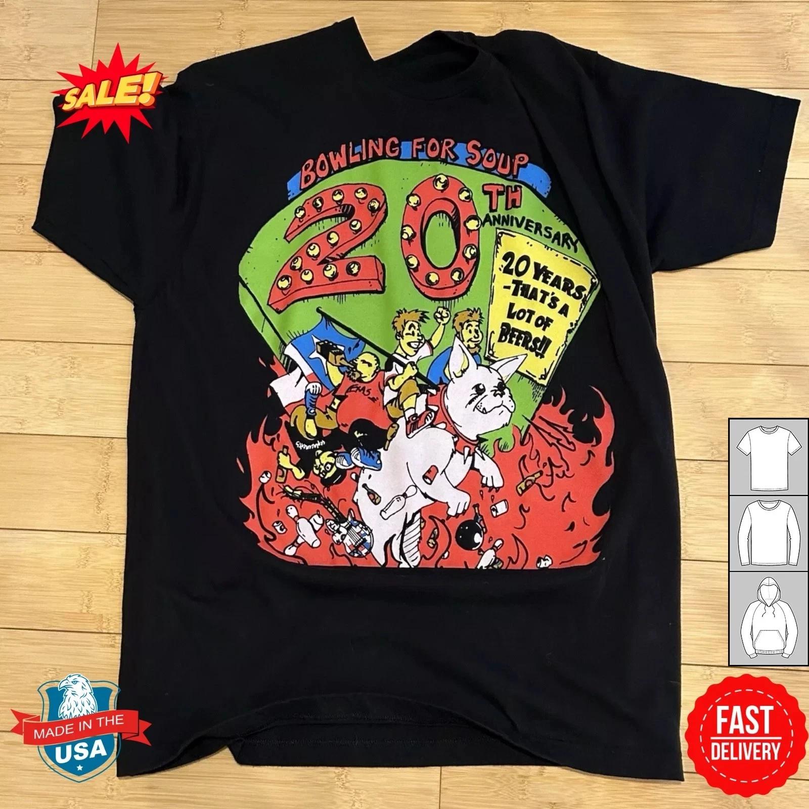 New Bowling For Soup 20th Anniversary Gift For Fans Unisex S-5XL Shirt JM571 2XL