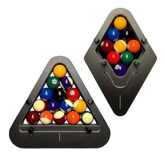 1/2Pcs Billiard Rack Professional Triangle Rhombic Pool Table Ball Holder Universal 8/9 Balls Positioning Rack Billiards Accessories