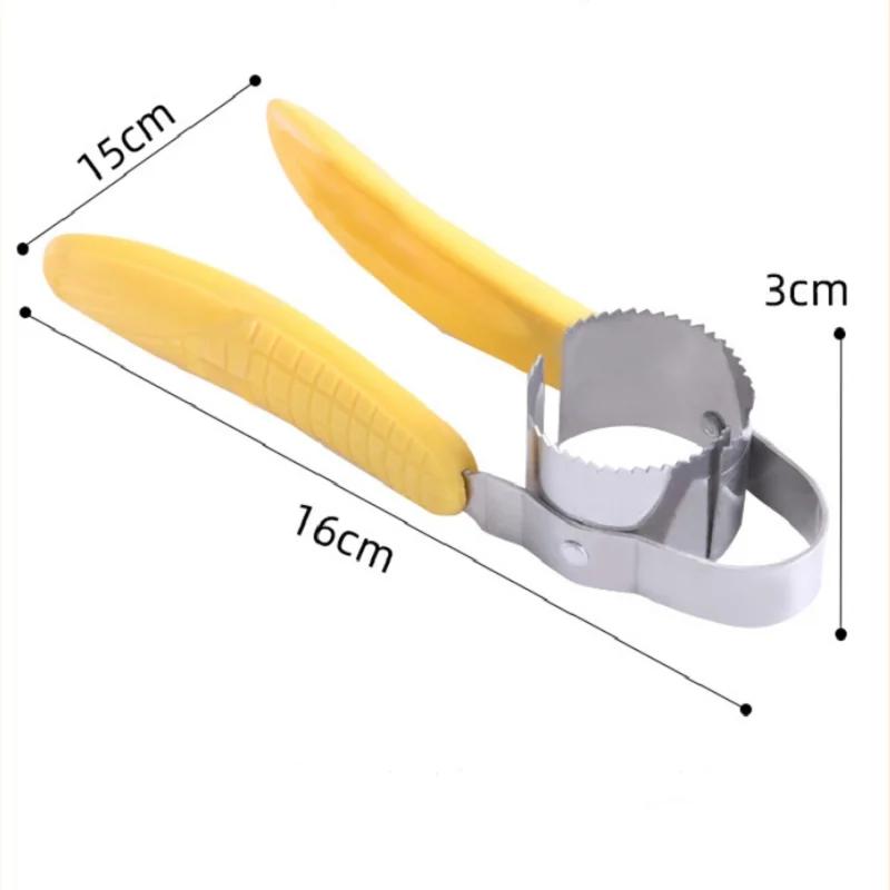 New Manual Stainless Steel Corn Thresher Peeler Cob Stripper Remover Food Crusher Separator Creative Fruit Vegetable Kitchen Gad