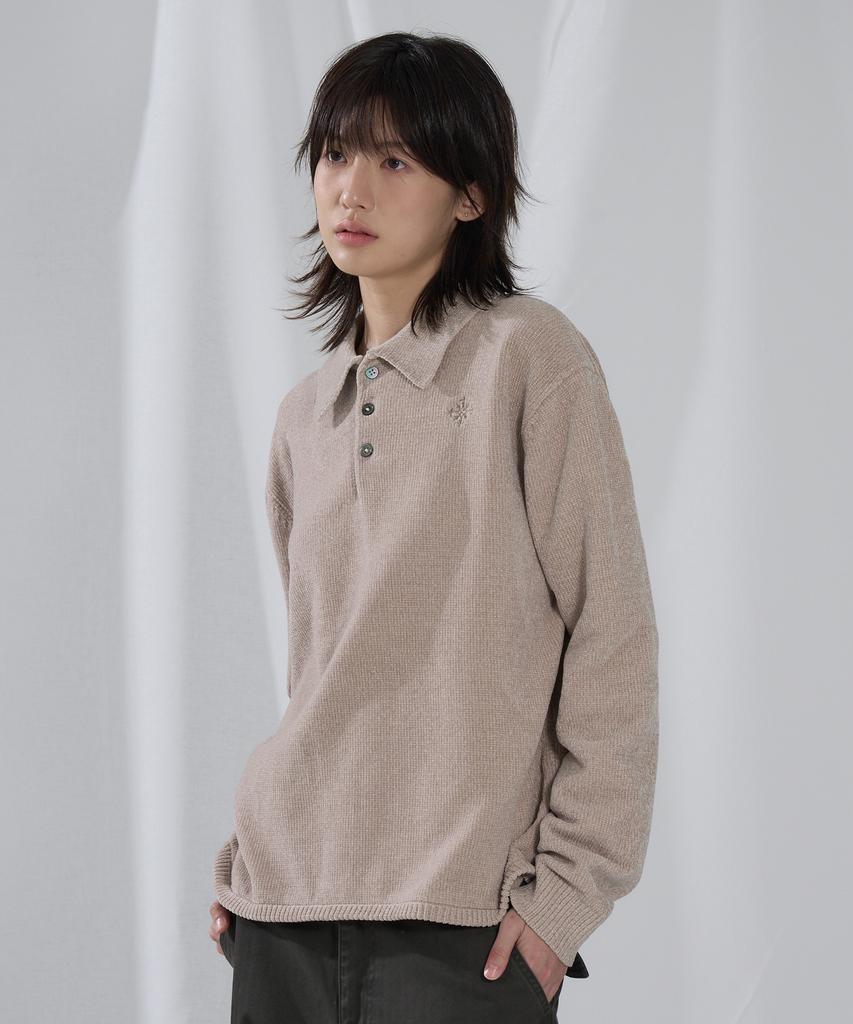 SLOWACID Velour Solid Pk Knit [Beige]