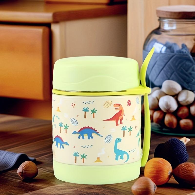 10oz Stainless Steel Lunch Box with Spoon Thermal Food Container Vaccum Cup Insulate Bento Box Thermos Soup Cup for Kids School