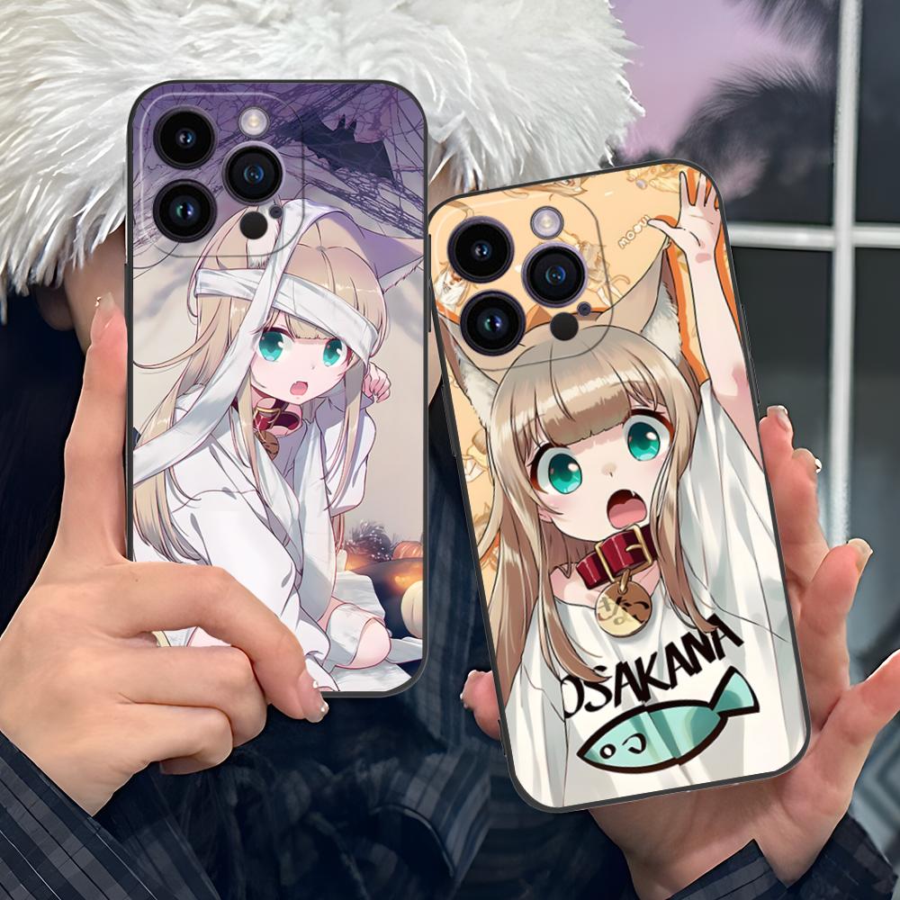 Anime Kinako Hara Mobile Phone Case for iPhone 17 16 15 14 13 12 11 X XR XS 8 7 Air Pro Max Plus Mini Colorful Cover Pretty