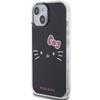 Etui Do iPhone 15 Hello Kitty Hardcase IML Kitty Face Czarny