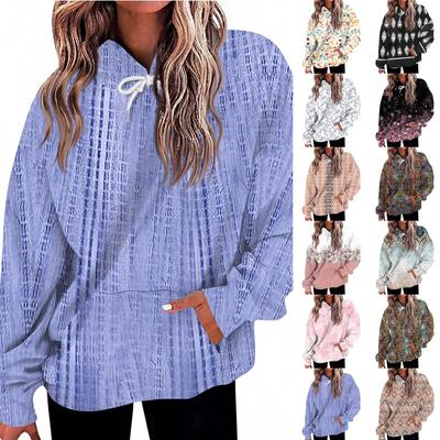 Women's Fashion Daily  Casual Hoodie Long Sleeve Printed Top