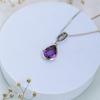 Natural Amethyst Pendant, 925 Sterling Silver Jewelry, Designer Jewelry, Gift for Daughter