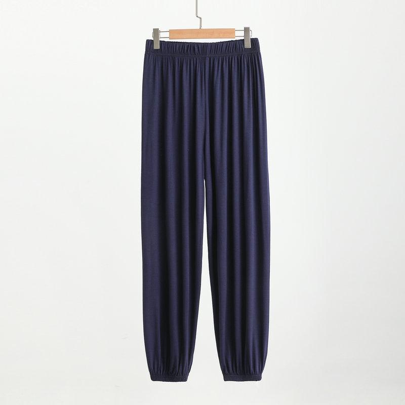 Modal Men's Mosquito-Proof Jogger Pants: Lightweight, Versatile Lantern Style for Sleep, Home, or Outdoor Wear.