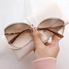 Fashion Cat Eyes Sunglasses Women Metal Female UV400 Vintage Ladies Stylish Design Oversized Square Sunglasses For Women