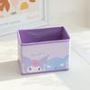 Hello Kitty Kuromi Cinnamoroll My Melody Pattern Foldable Desktop Storage Box For Makeup And Office Supplies