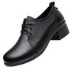 Qiang Ren Women's Genuine Leather Mid-Heel Oxford Shoes