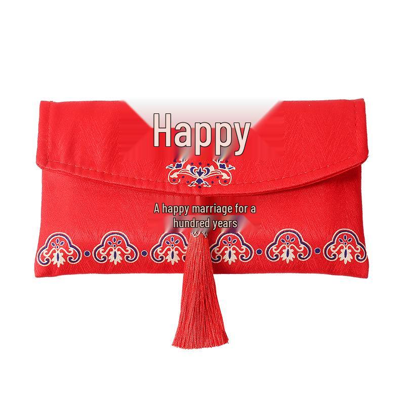 High-End Chinese Brocade Wedding Red Envelopes for Gift Giving