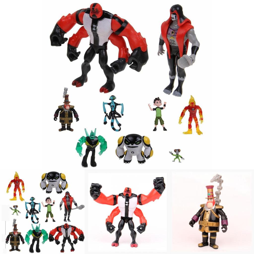 Set de Juego de Figuras de Acción Ben 10 Con Nueve Figuras de PVC de Calidad Premium Para Coleccionistas