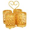 Chopsticks Holder Exquisite Space-saving Wrought Iron Hollow Design Utensil Caddy for Kitchen