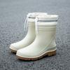 New short tube waterproof shoes men's rain shoes Korean version fashionable wear-resistant kitchen work non-slip rain boots