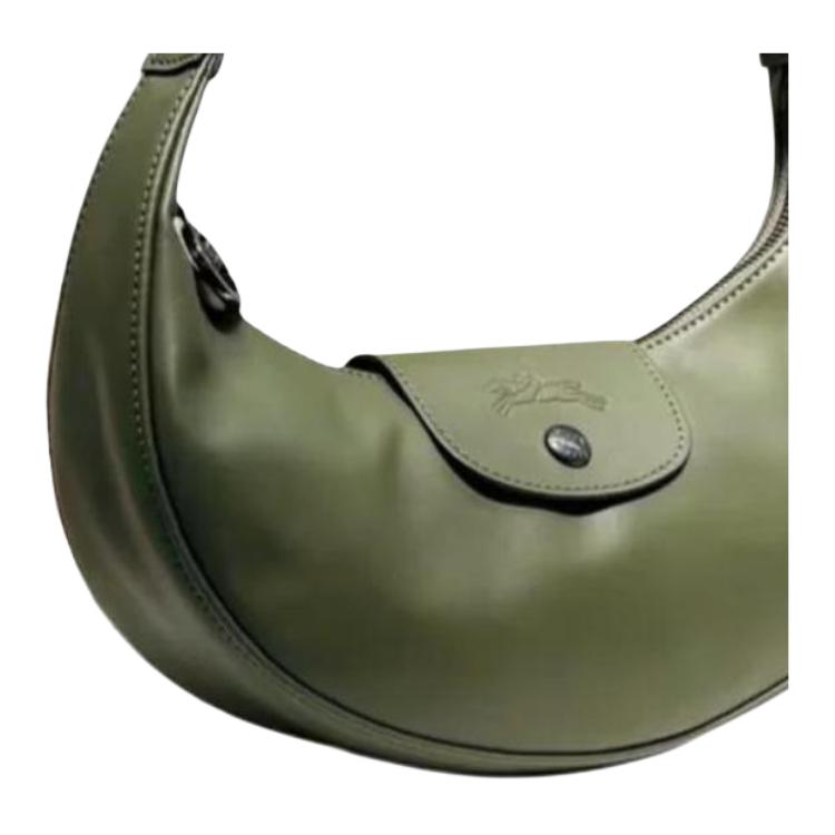 Longchamp Le Pliage Xtra Logo Design Leather Shoulder Bag Small Women Shoulder Bag Cedar 10316987549