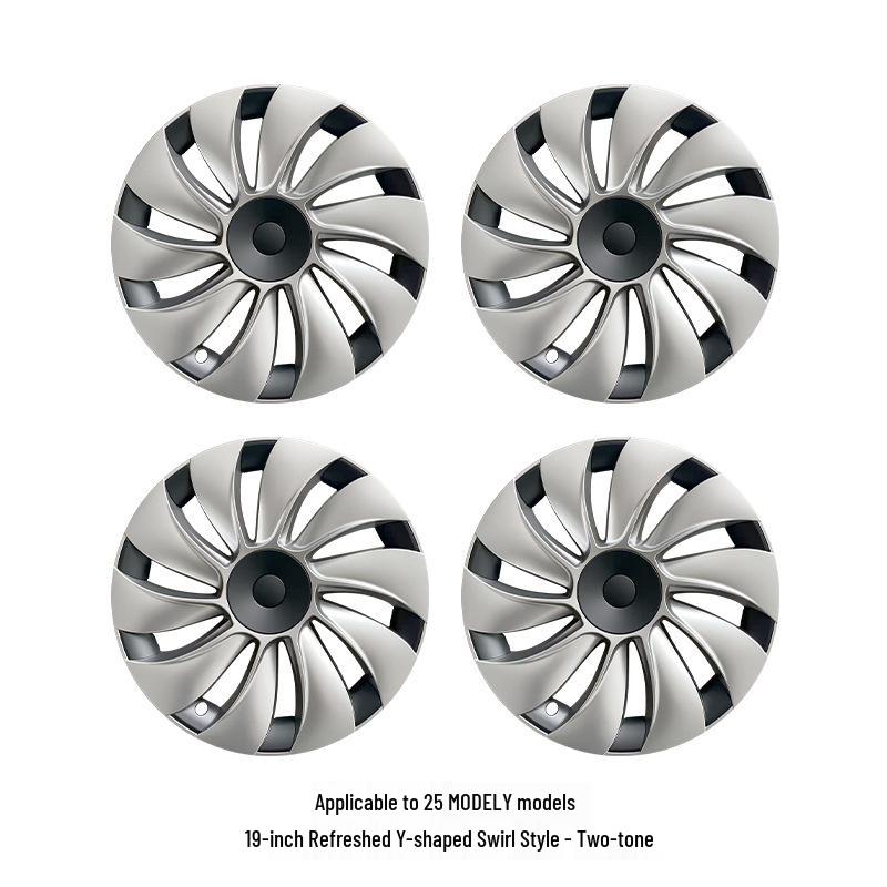 Tesla Model Y 19-Inch Cyclone Style Hub Cap - Wheel Modification Accessory