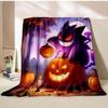Halloween Gengar Printed Blanket Children Adult Blanket Soft and Warm Bedding for Bed Sofa Outdoor Travel Cover Blanket