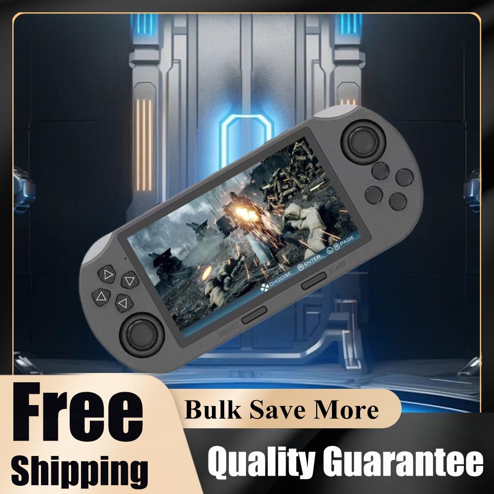 Handheld Game Console 4.5 Inch IPS Screen Retro Gaming Console USB Rechargeable Game Player for Kids Adults