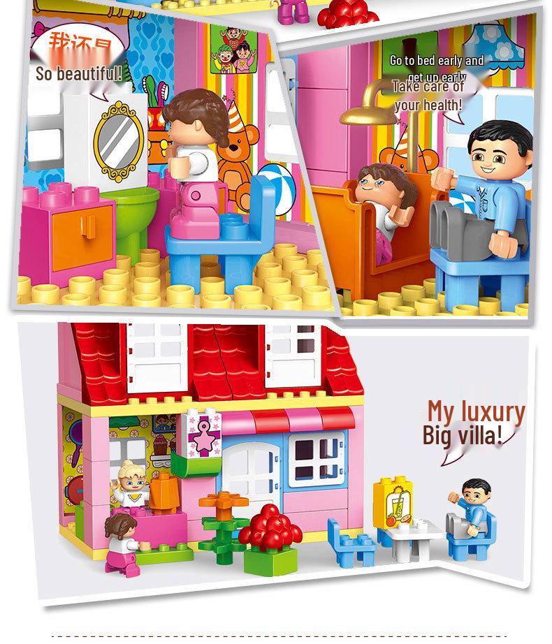 Large Building Blocks Puzzle Toy for Girls, Ages 3-6 - Early Education & Playhouse Gift
