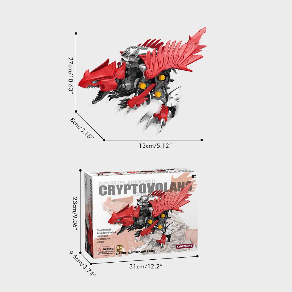 Children s Electric Dinosaur Assembly Puzzle Toy Movable Mechanical Dinosaur Model Toy for Children Building Block Toy