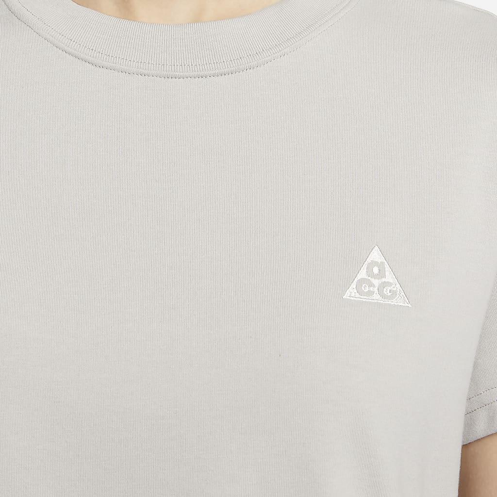 Nike ACG Dri-FIT ADV Solid Quick-Dry Soft Round Neck Short Sleeve Drop Shoulder T-Shirt Women Tops Light-Ironstone FD2717-012