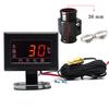 Universal Digital Water Temperature Gauges + 26-40mm Water Temp Adapter Radiator Hose with Water Tempe Sensor 10MM 1/8 NPT