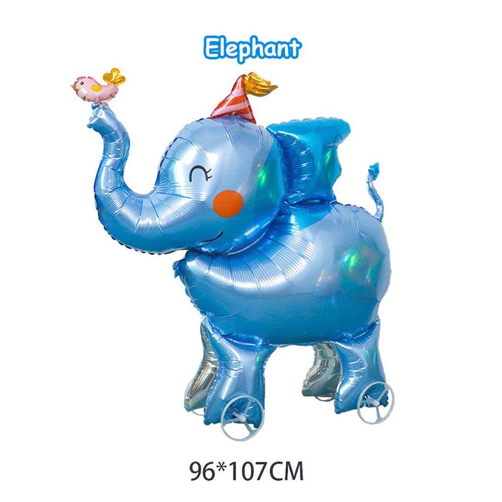 Uroczy balon 4D w kształcie zwierzątka z kółkami, montaż balonów w kształcie zwierząt, imprezy ze zwierzętami, urodziny, baby shower, dekoracje zabawek