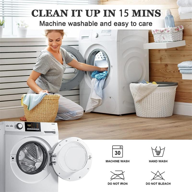 Safe Waterproof Mattress Cover Soft Comfortable Breathable Bed Cover with Elastic Band Fit Machine Washable Single Double Size