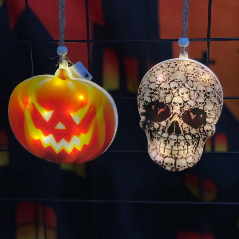 Pumpkin Light Pendant Halloween Decoration Hanging Light String Demon Headlight Indoor Outdoor Family Gathering Party Props
