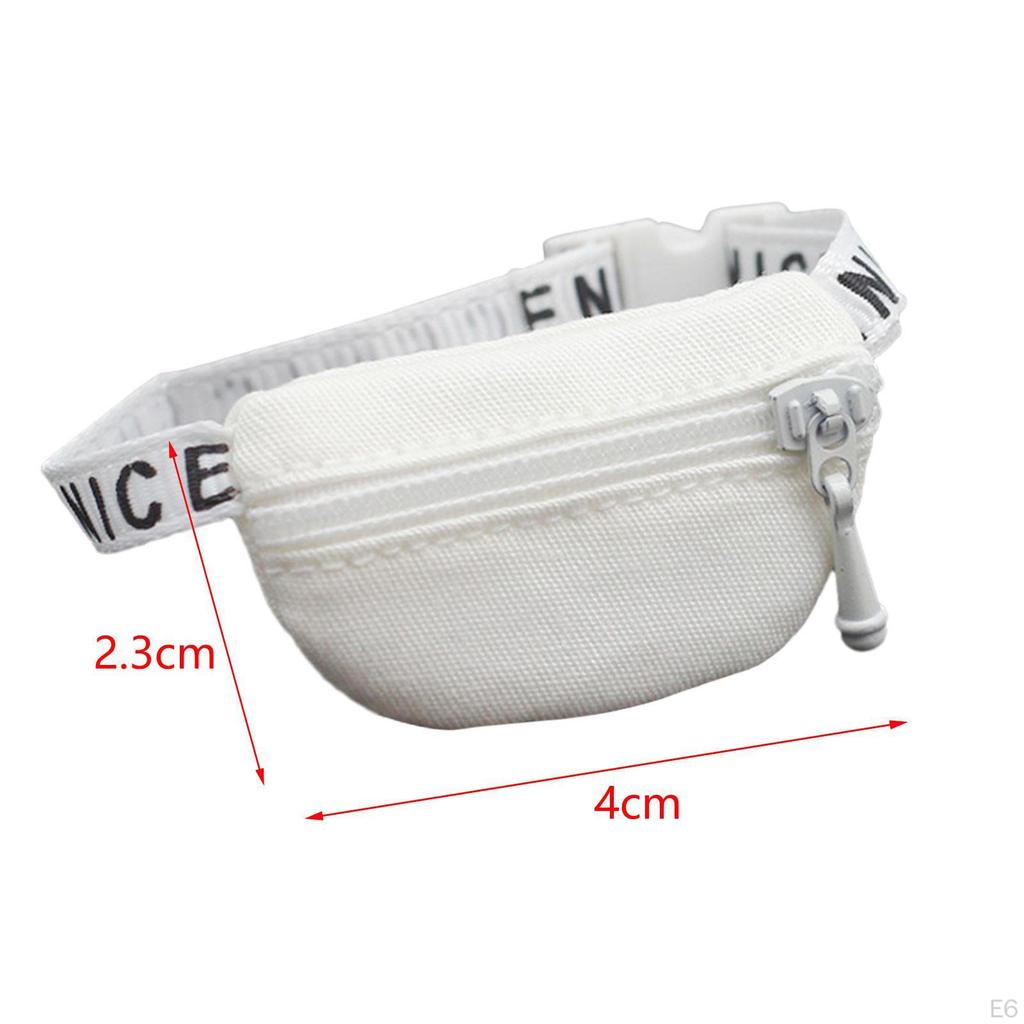1/6 1/12 Doll Crossbody Fanny Pack Model DIY Projects Scenery Small Waist Bag for Dolls