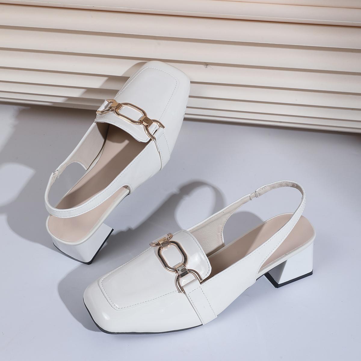 

Модные ретро женские сандалии Модная обувь на низком каблуке Удобная замшевая офисная женская обувь Высокое качество Слипоны Женские сандалии на плоской подошве 35 бежевый