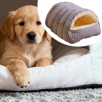 Bed Cat Mat Hideaway Removable Soft Semi Enclosed Washable Warm for Indoor Cats Pet Supplies