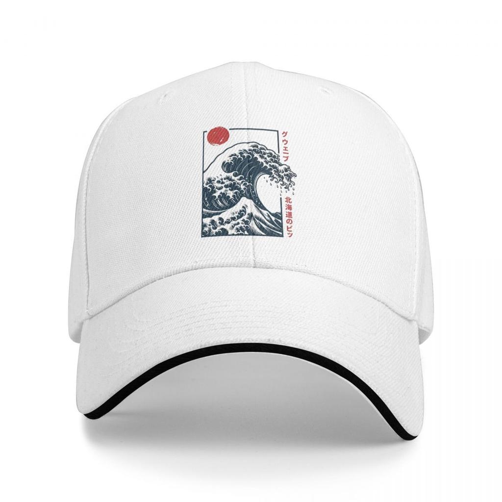 Baseball Caps Japanese Style Hokkaido Wave Retro Casquette Female Male Outdoor Spring Caps