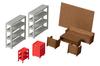 PLUM Factory Interior Set To Scale Unpainted Assembly Paper Craft PP126 1/64 1/80