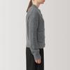 MUJI Yak Blend Mock Neck Size S Women's Cardigan, Gray, (BA1PPA4A)