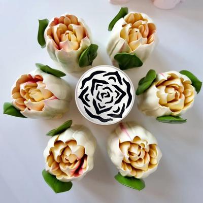 Russian Piping Tips Rose Flower Piping Nozzles Stainless Steel Extra Large Frosting Tip Piping Nozzles for Cake Decorating Icing