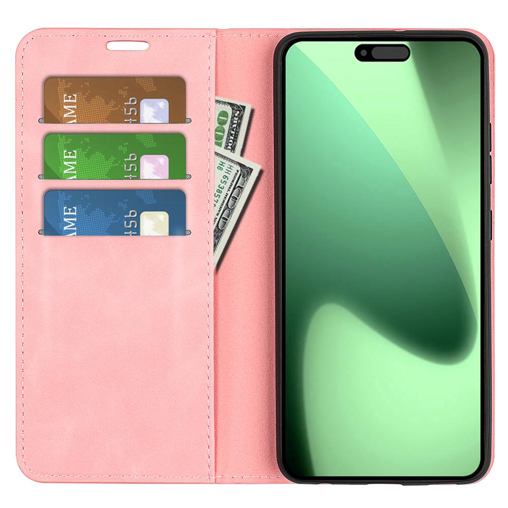 Pro iPhone 17 Pro Max Pouzdro Kožené Peněženkové Pouzdro s Kůží na Dotek