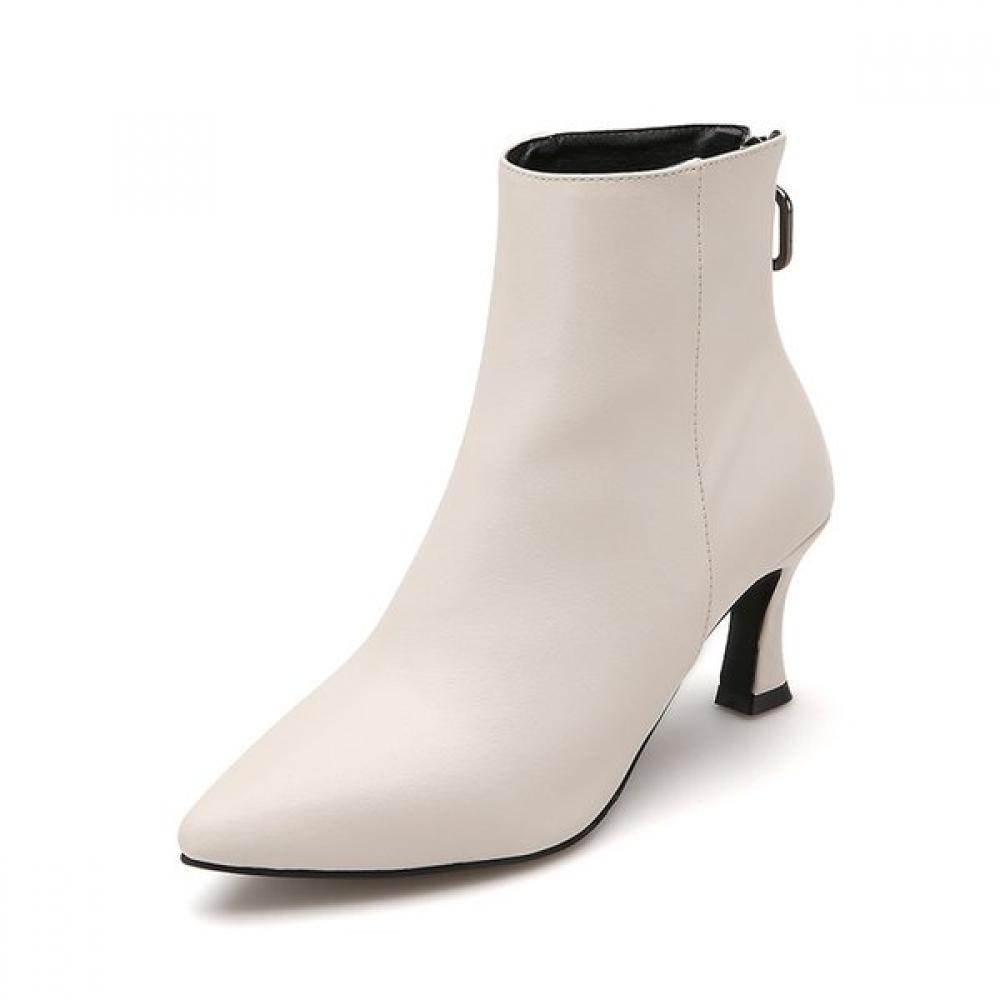 Misope Women Pointed Toe Ankle Boots 012146702