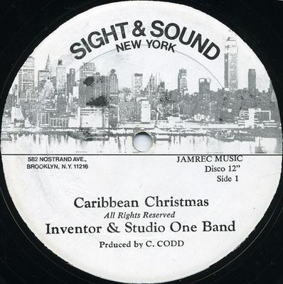 12inch Record INVENTOR & THE STUDIO ONE BAND / TY - Caribbean Christmas / International NONE Sight & Sound N US Reggae, Ska & Dub Used