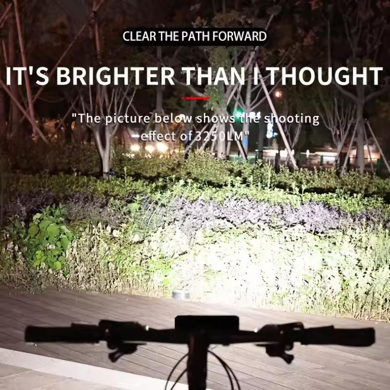 ESLNF Night Cycling Road Bike Led Light Waterproof Rechargeable 3250 Lumen Bicycle Front Light Aluminum alloy Bicycle headlight