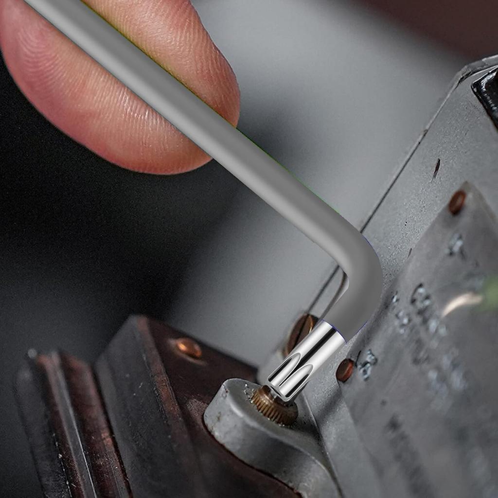 Juego de Llaves Allen Samcos con Bola Hexagonal Acero de Aleación Hexagonal para Bicicleta Digital Motocicleta y Hogar con Llave Llave Estrella Juego de 9 Piezas, Llaves de 1.5mm-10mm,