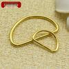 High-End Metal D-Ring Bag Accessories: Gold & Silver Thickened Chain Connector Buckle