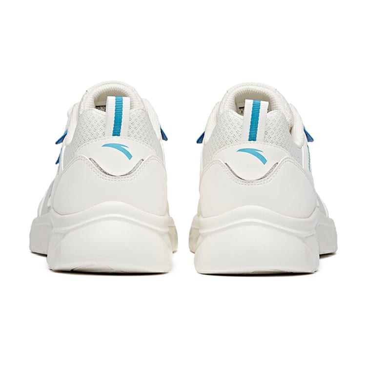 Anta Comfortable Cushioning Slip Resistant Abrasion Resistant Breathable Low top Running Shoes Men's White Blue 912125527-5