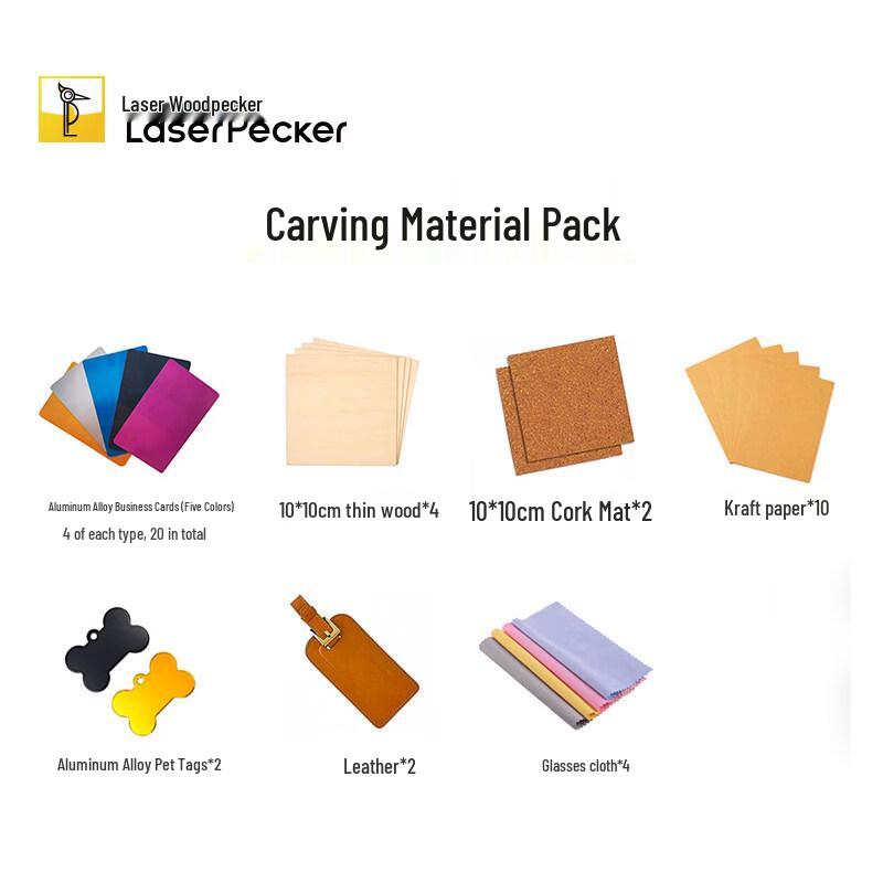 LaserPecker Engraver Material and Accessory Kit