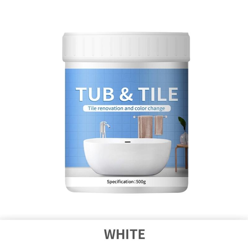 Revolutionary Water Base Tile Paint Color Changes Easy Strong Adhesion Long Service for Quick Bathroom Kitchen белый