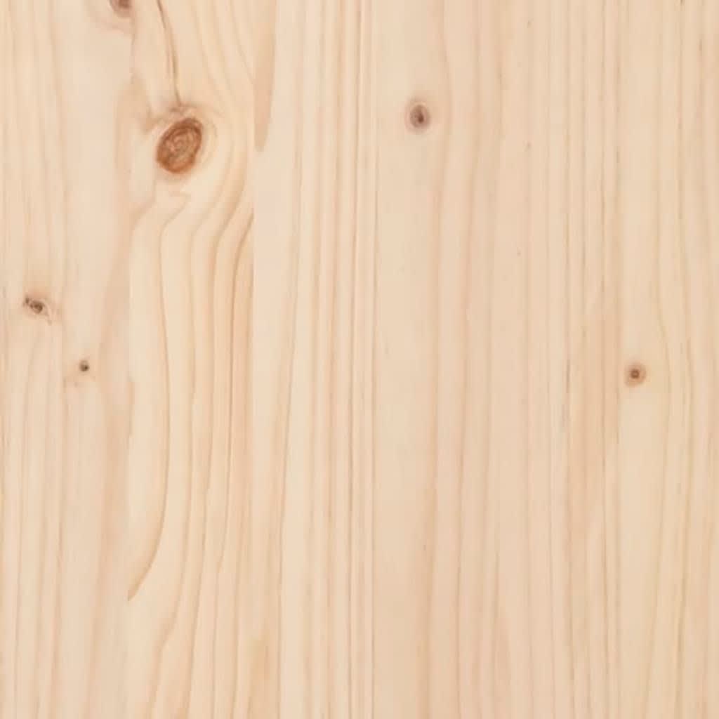 Solid Wood Bed Frame Without Mattress 100 X 190 Cm Pine